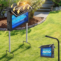 PhatroyYee front view shows dual panels and sturdy housing for reliable outdoor protection