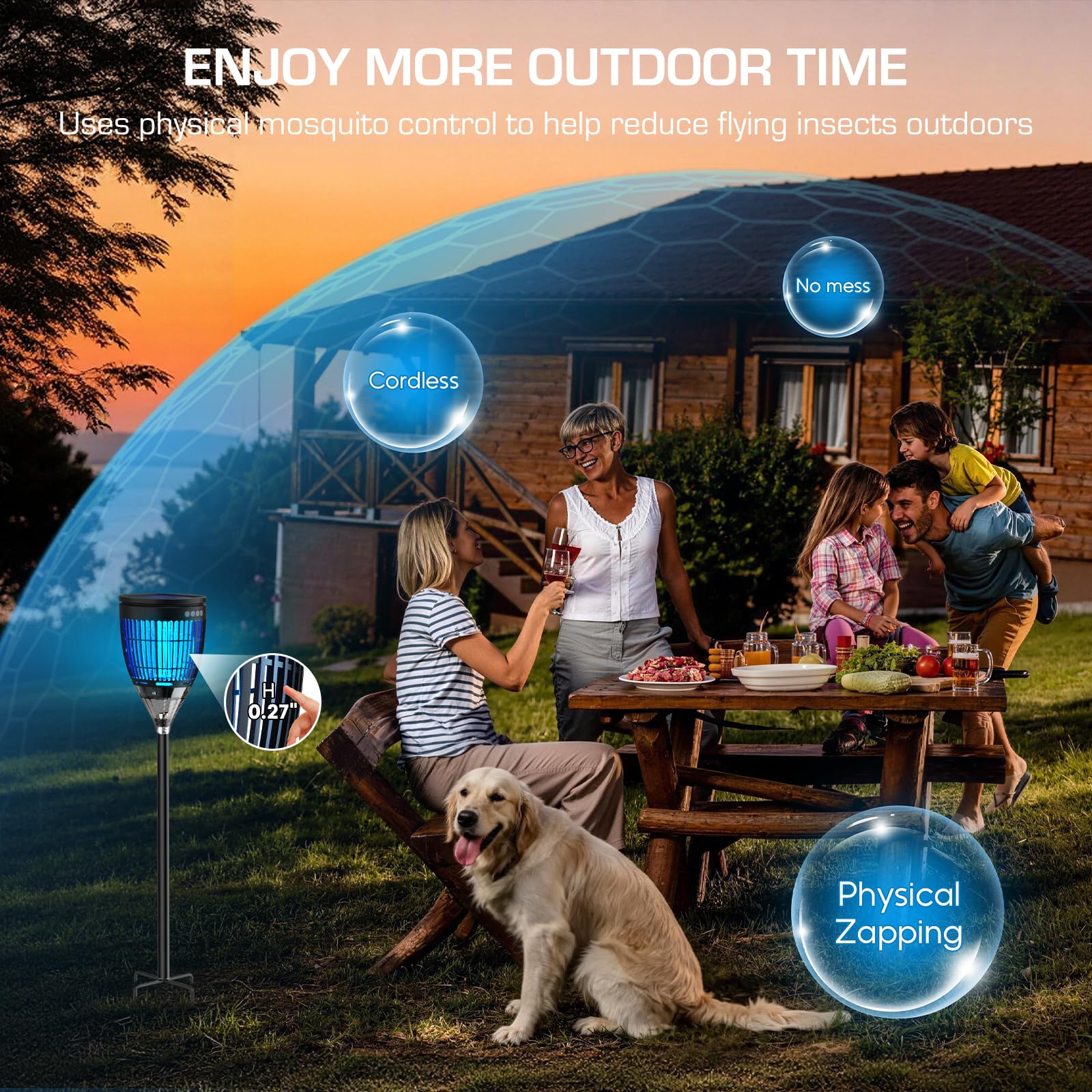 PhatroyYee in-use on patio illustrating pest control and comfort