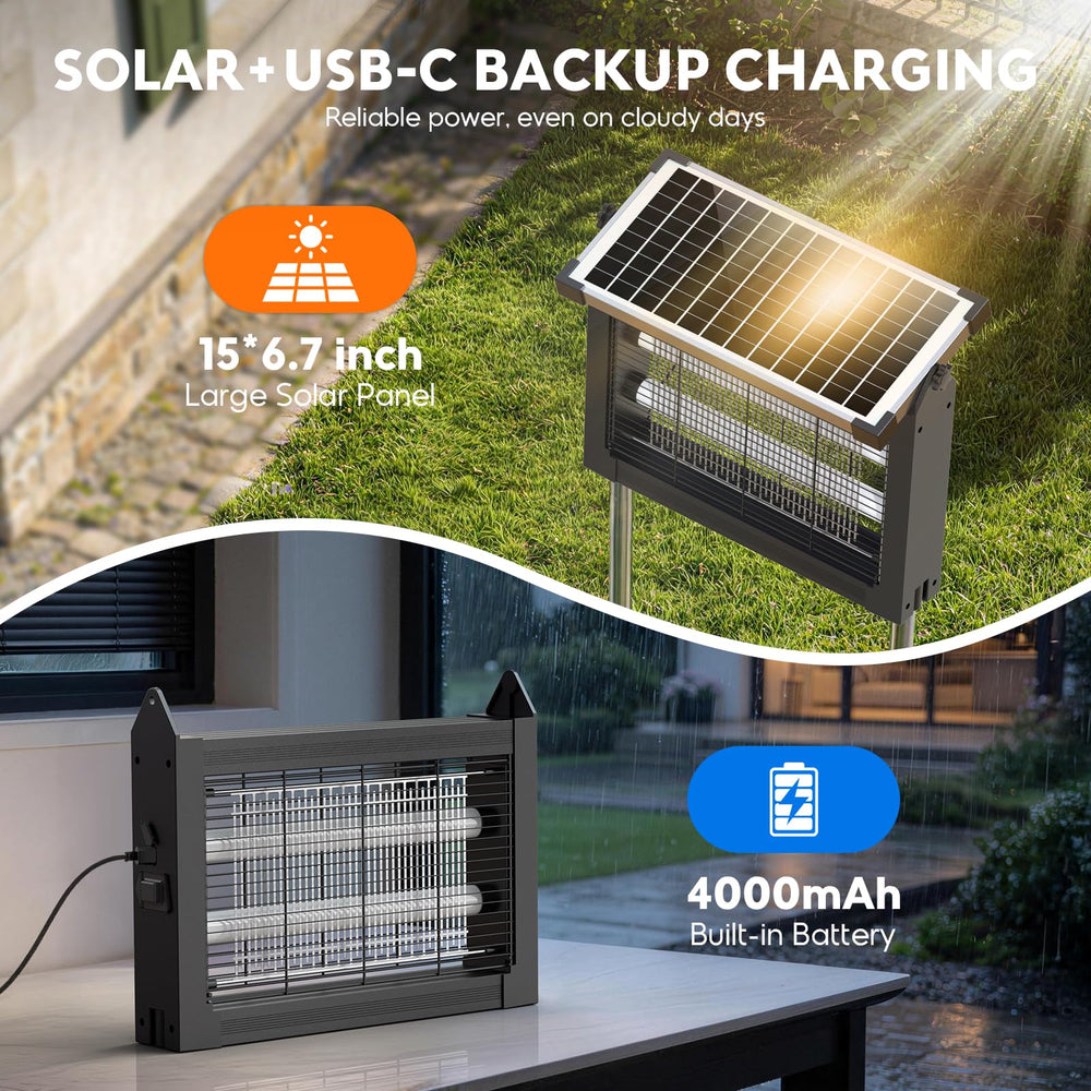 PhatroyYee solar panel connected with long cable for flexible off-grid placement