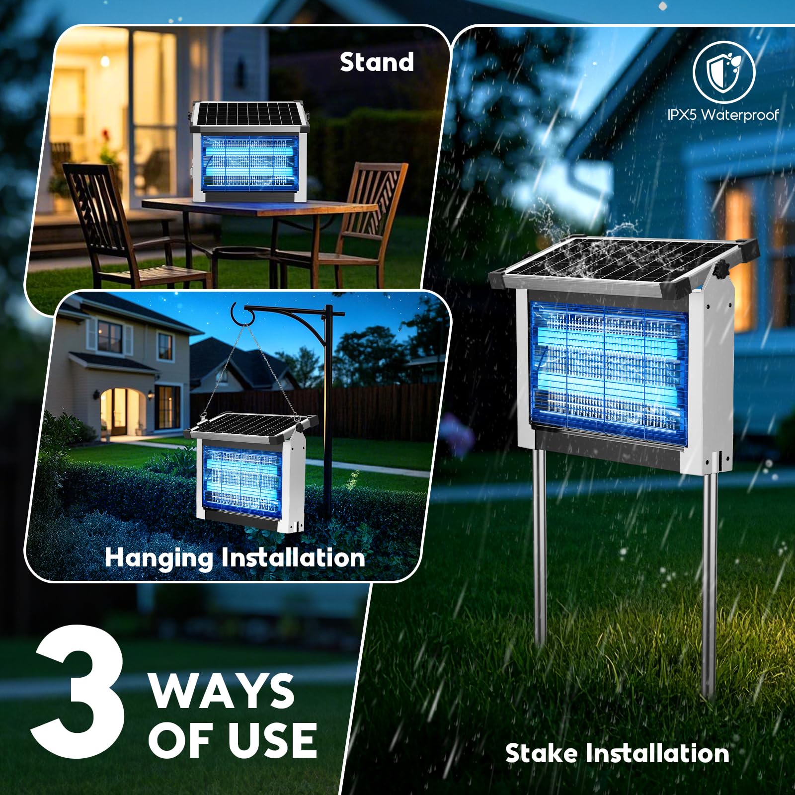 PhatroyYee splash-resistant housing tested to IPX5 for weatherproof durability