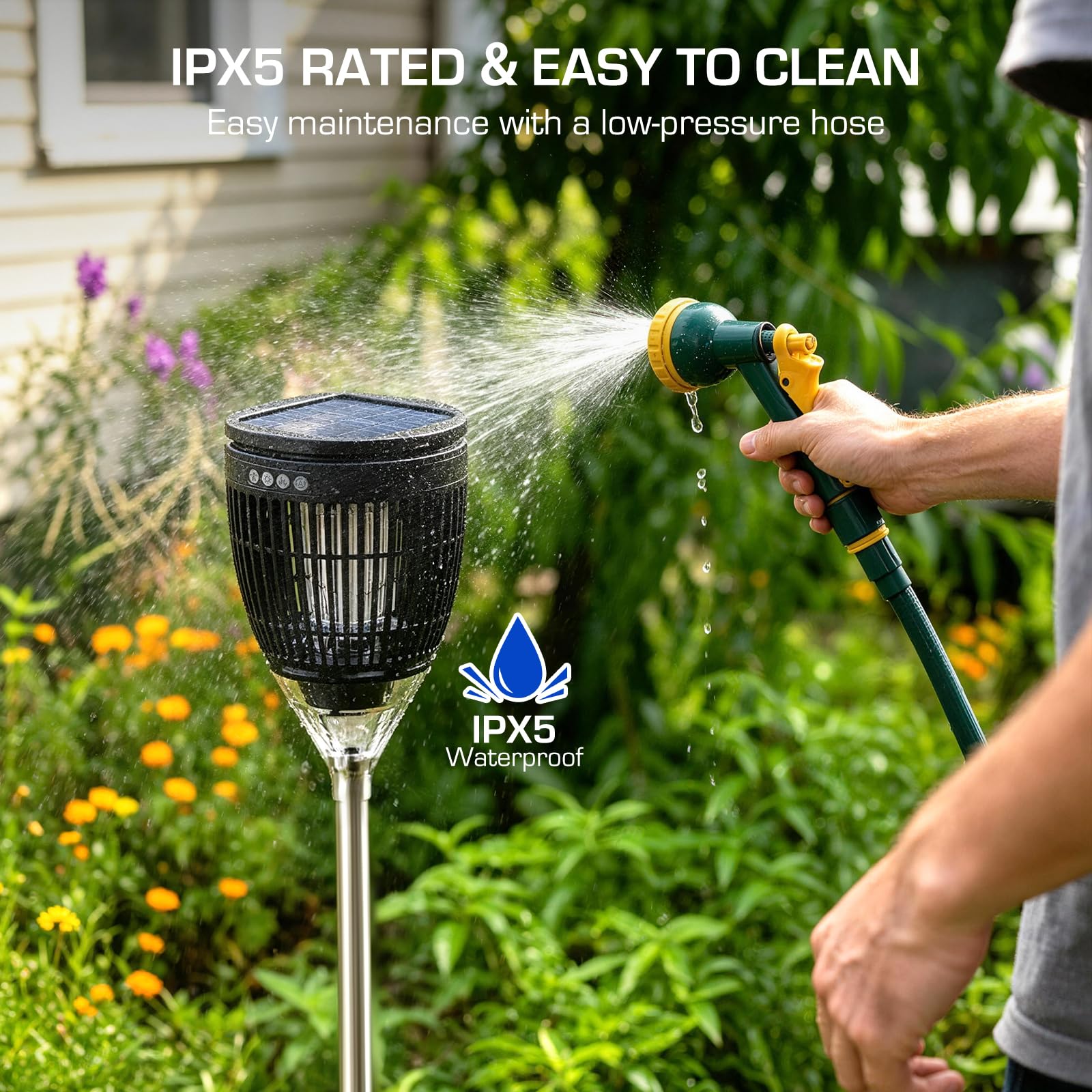 PhatroyYee sealed housing highlighting IPX5 weatherproof durability
