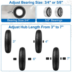 phepetroll adapter kit with 5/8 and 3/4 inch bearings for easy fitment