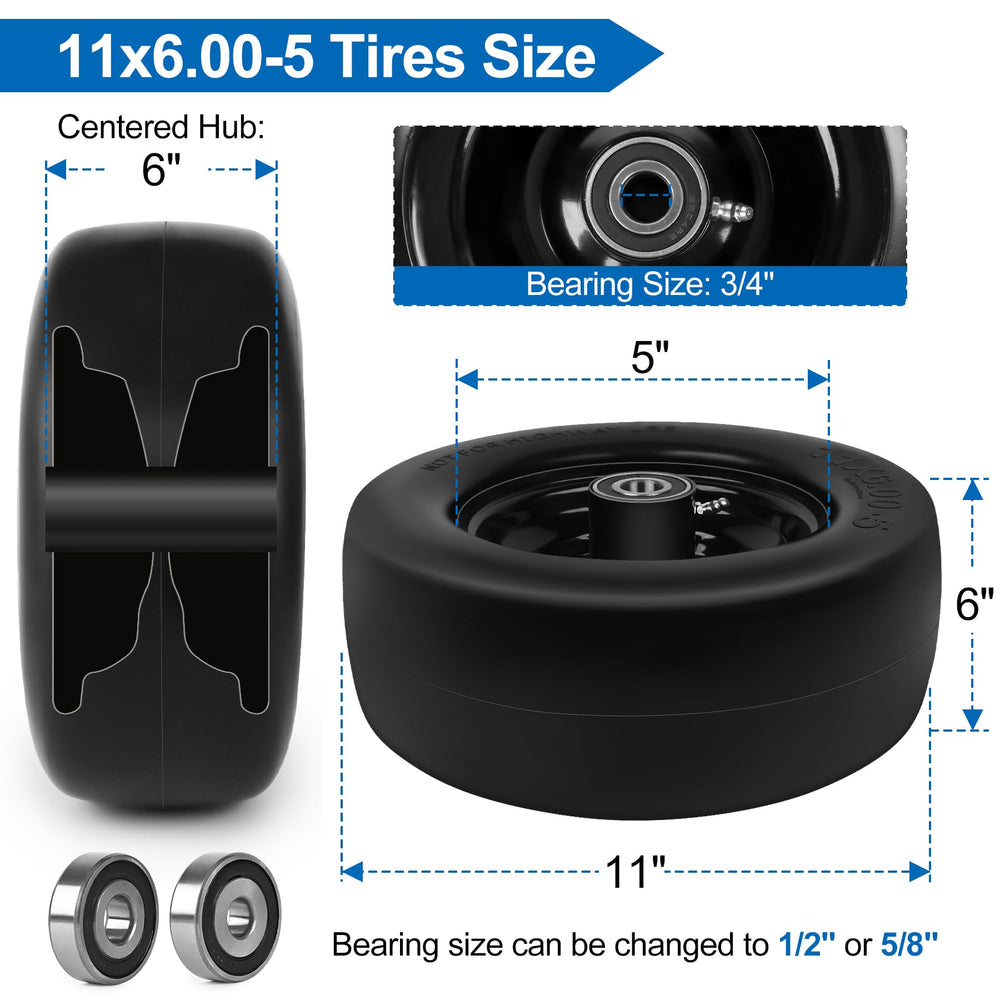 phepetroll close-up of polyurethane smooth tread, turf-friendly protection