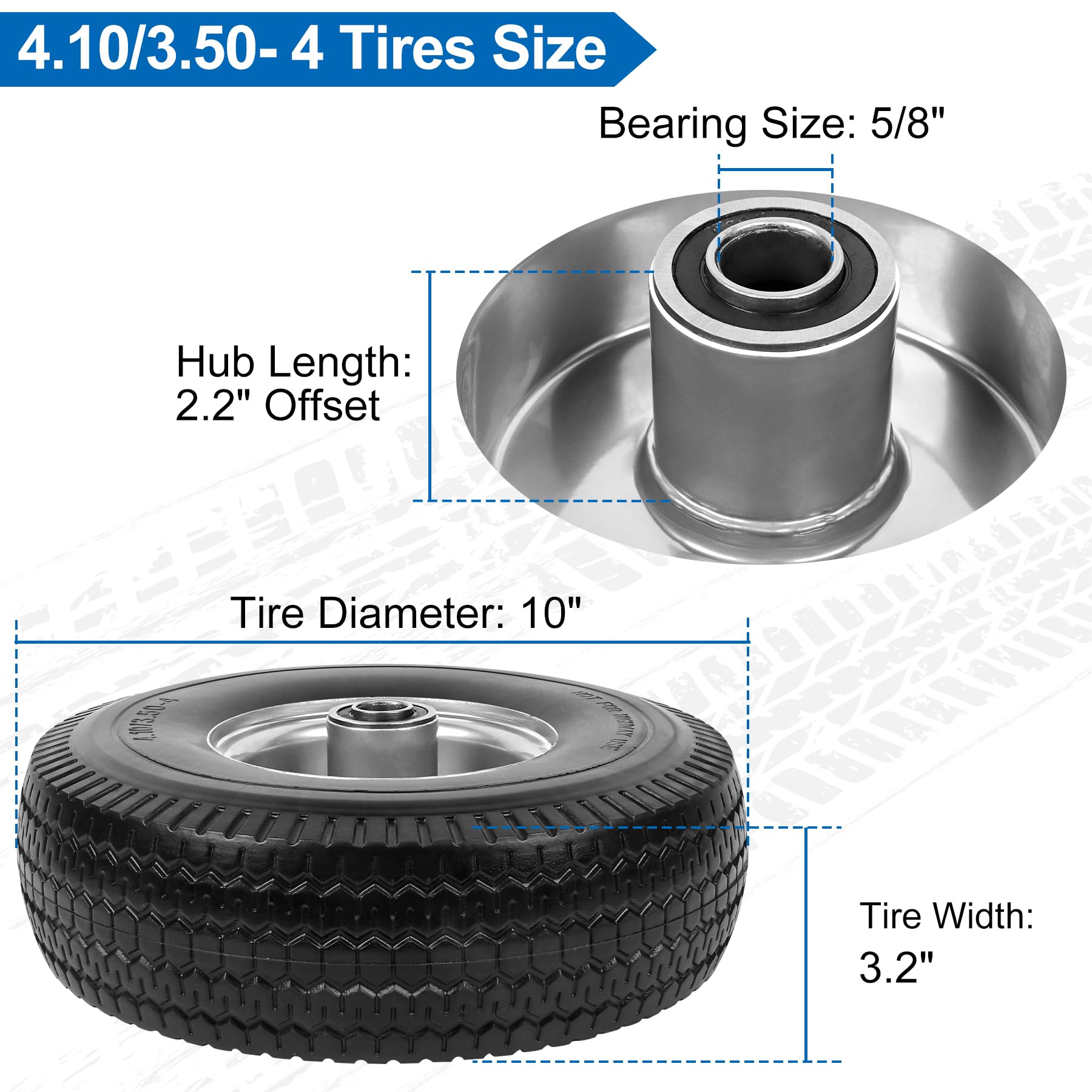 phepetroll closeup of tread pattern offering improved traction and grip