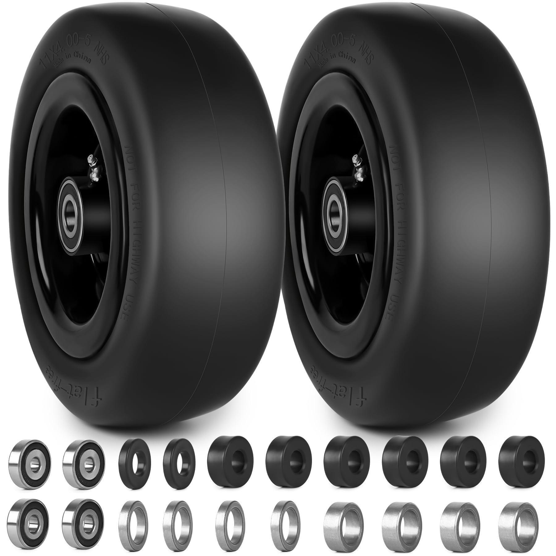 phepetroll front assembly close-up showing wheel and tread, durable replacement