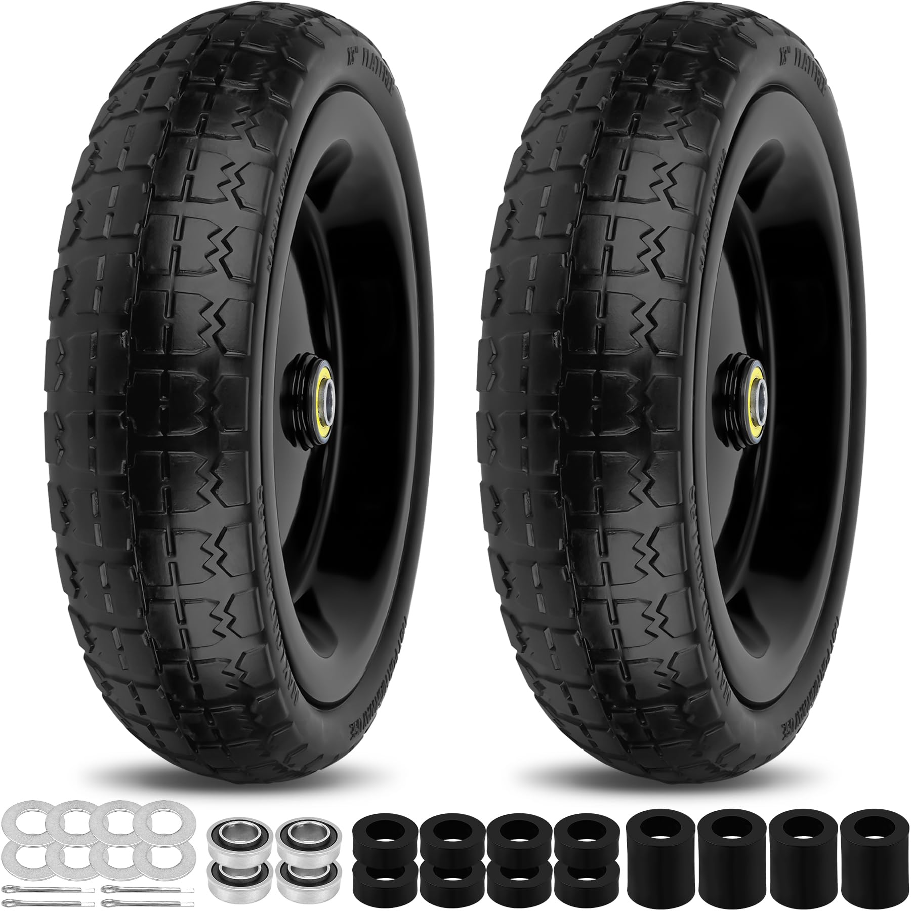 phepetroll front-facing wheel showing full tire and hub, durable replacement