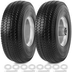 phepetroll front view wheelset showing full tire and rim, durable replacement
