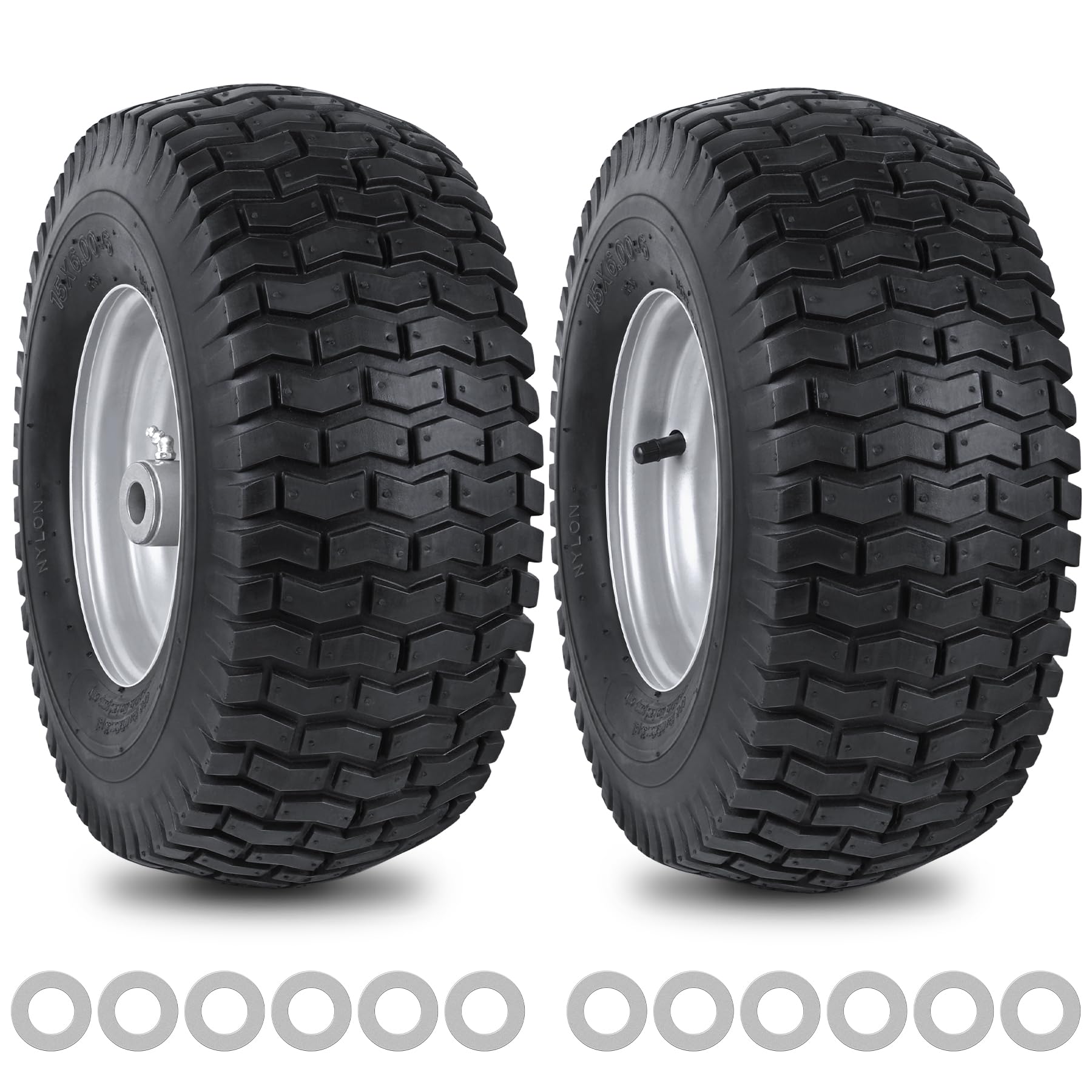 phepetroll assembled front wheel showing rim and tire for easy replacement