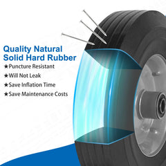 phepetroll detailed metal hub and 5/8" bore showing secure axle fit and strength