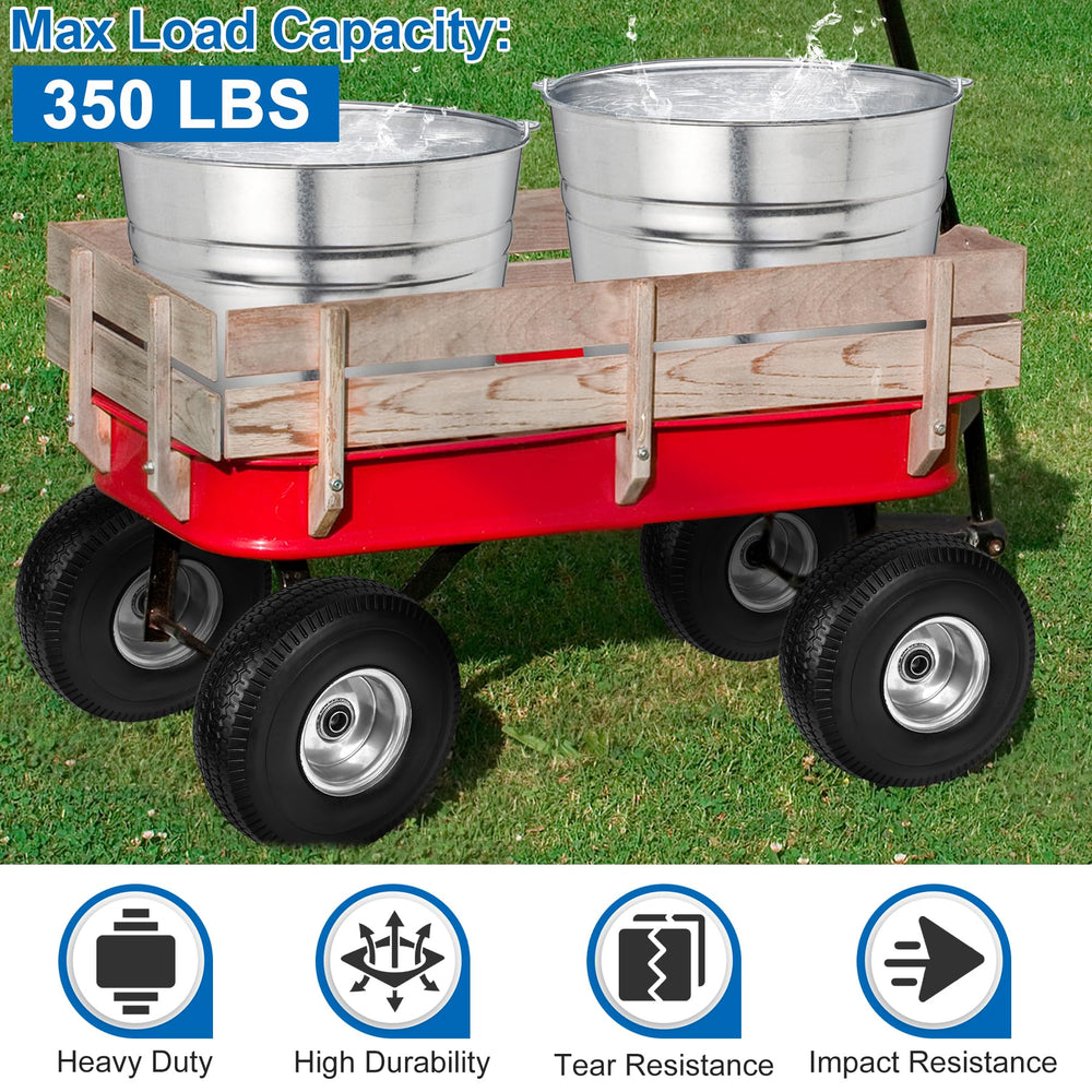 phepetroll installed on garden cart demonstrating easy replacement benefit