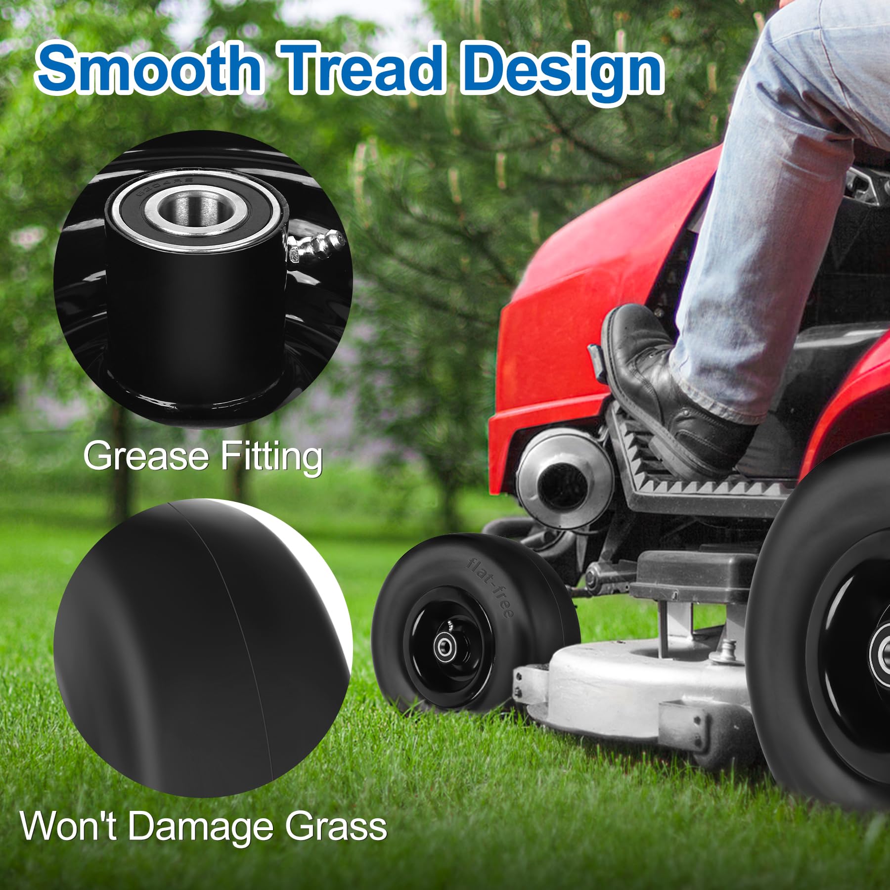 phepetroll tire next to ruler for scale, confirms 11x6-5 sizing