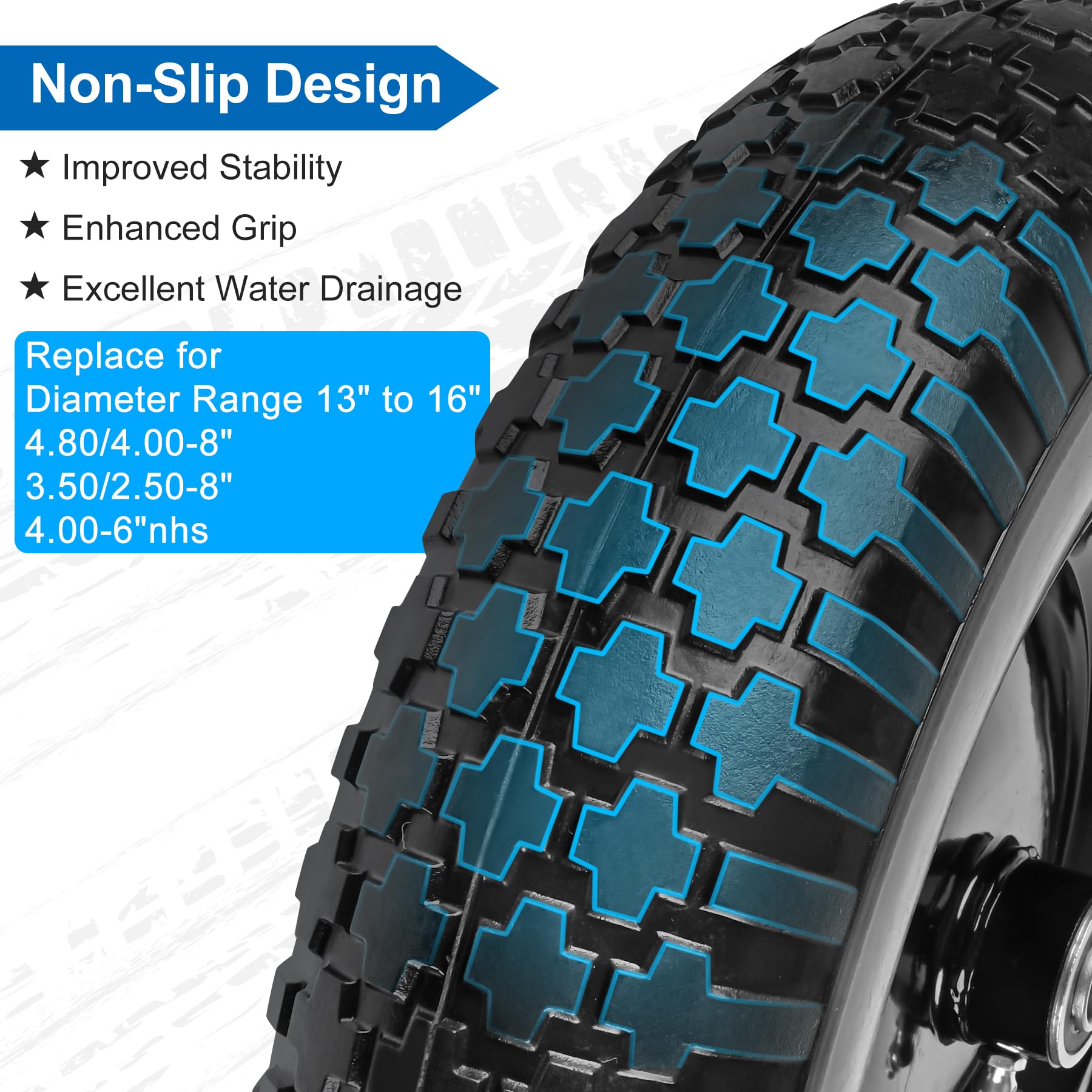 phepetroll thick rubber wall cross-section for impact resistance