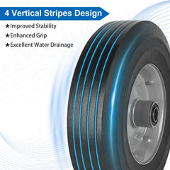 phepetroll wheels mounted on a hand truck for stable hauling and reduced maintenance