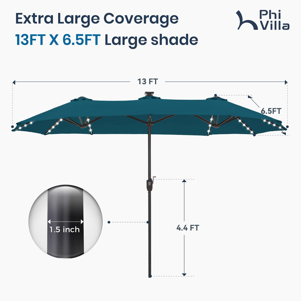 PHI VILLA pole and rib connection view emphasizing durable construction
