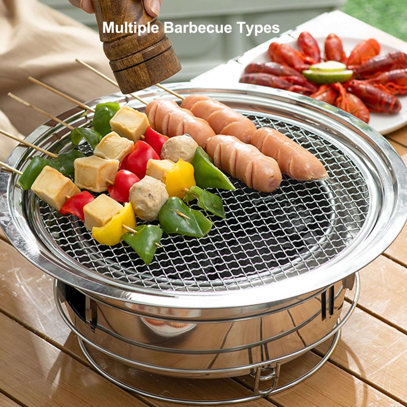 PHOJEWI cooking Korean BBQ in use with grilled meats showing versatility and flavor