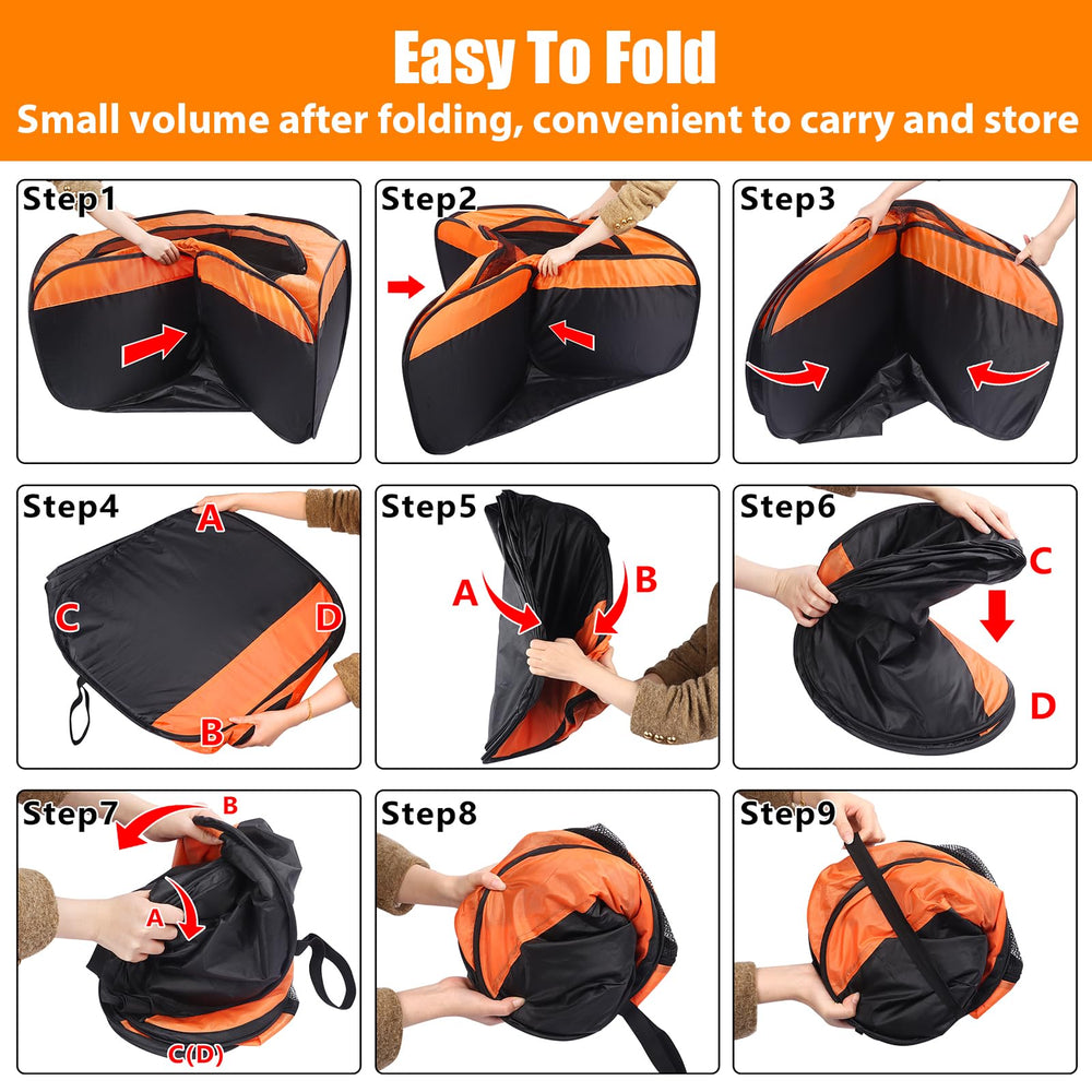 Phoncoo folded brooder stored in bag for compact transport and storage