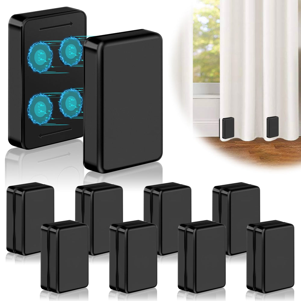 Phoncoo front view of 16pcs curtain weights showing compact pack and heavier hold
