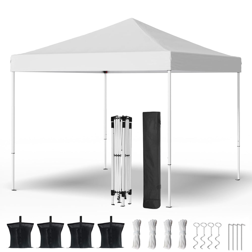 PHONWHON front view of full 10x10 canopy showing ample shade