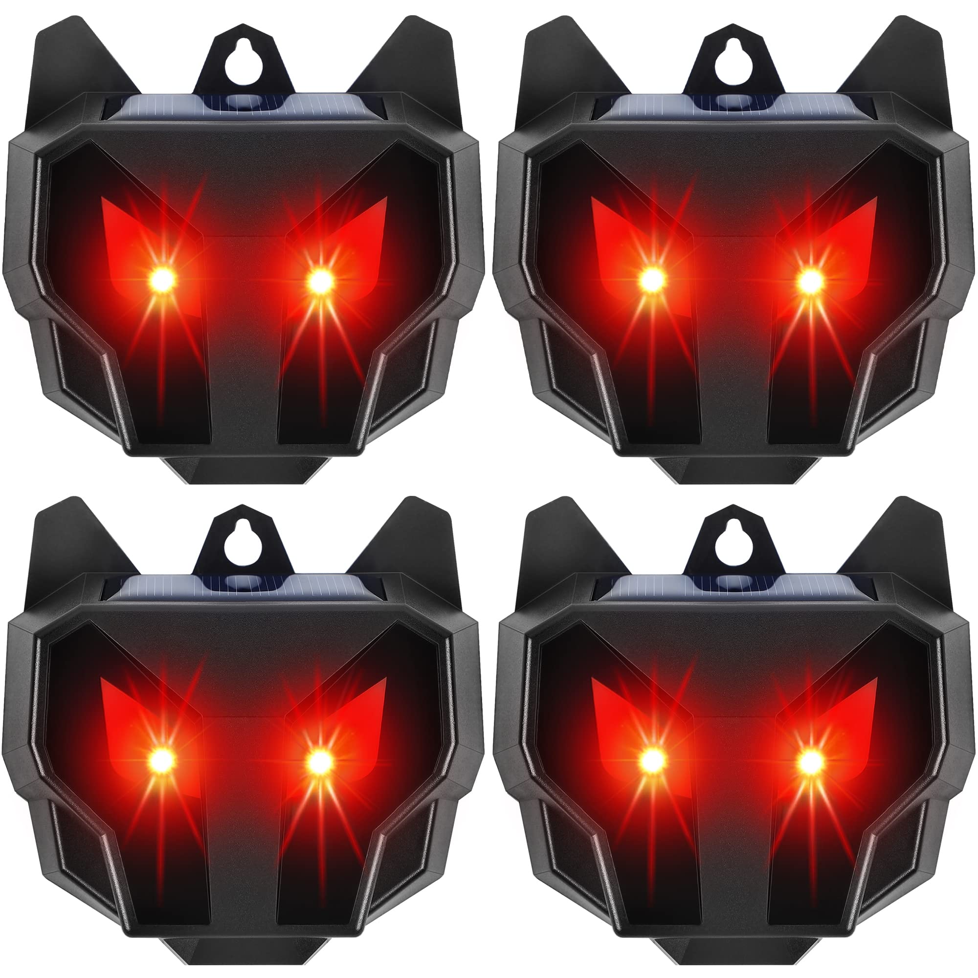 Phosooy front packaging showing four predator eye units protecting perimeter