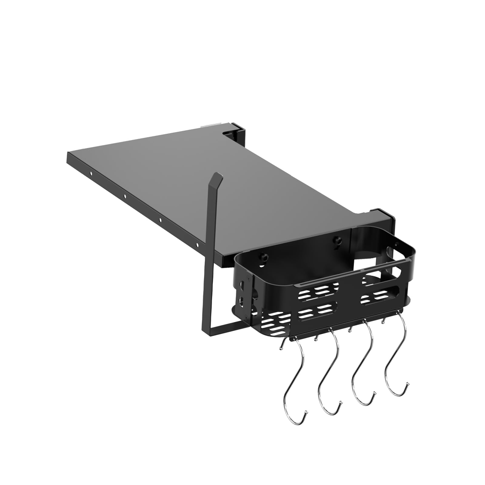 PHYESUVIN front view mounted on Blackstone showing added prep area and convenience