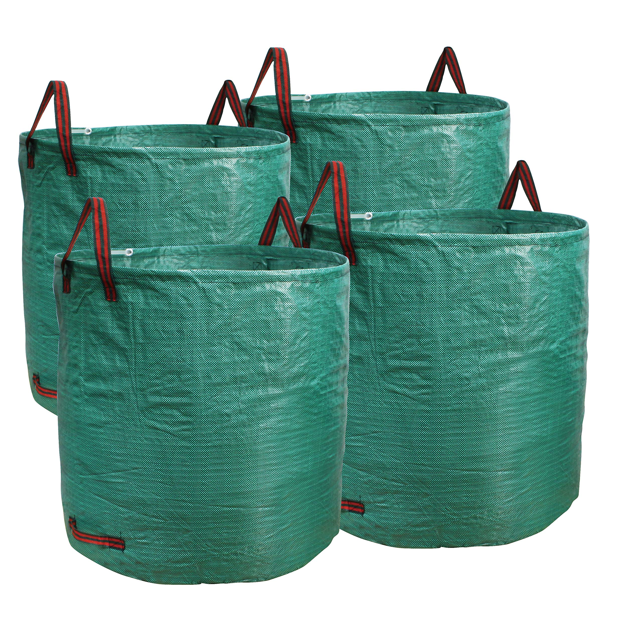 PHYEX front view of 4-pack large garden bags showing volume benefit