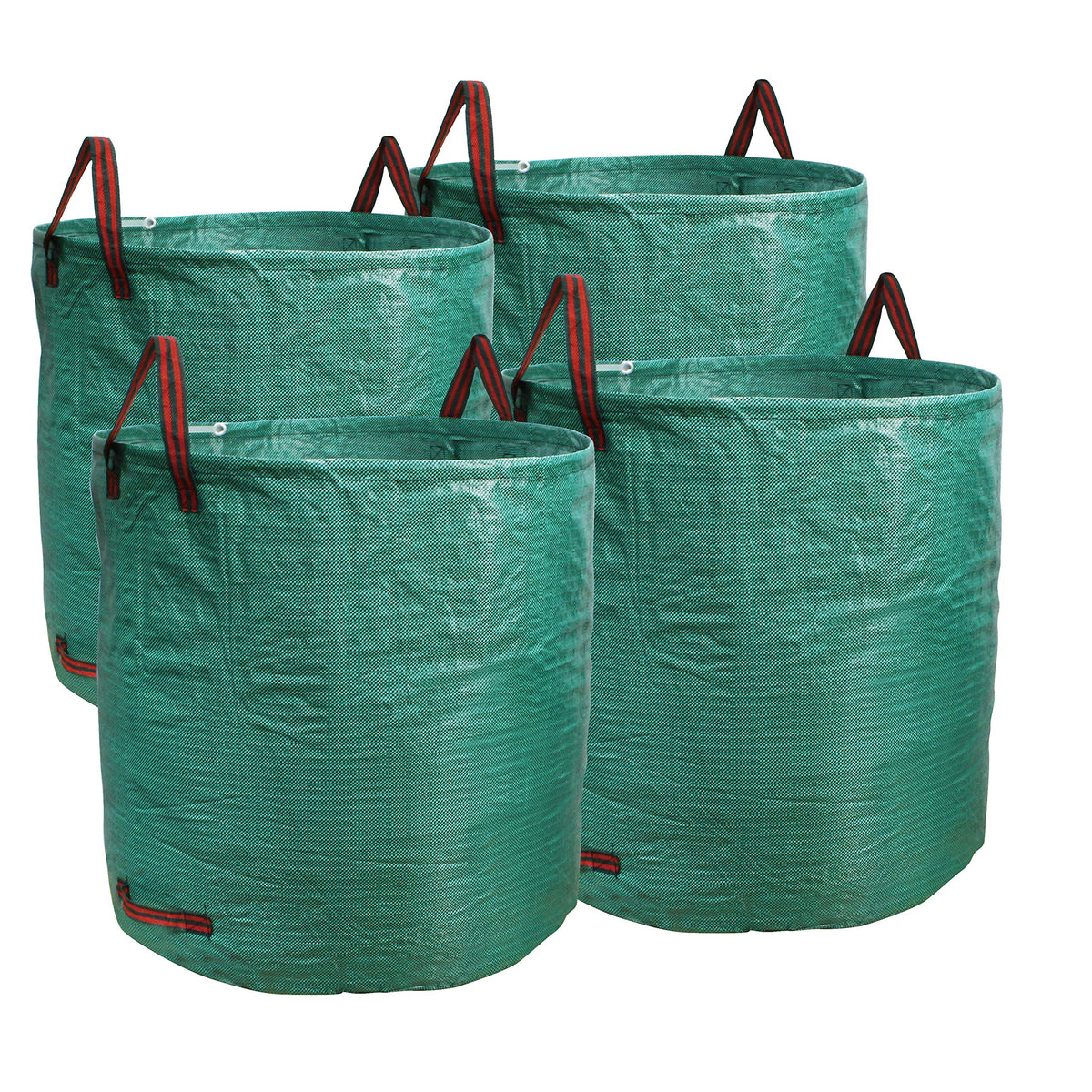 PHYEX front view of 4-pack large garden bags showing volume benefit