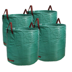 PHYEX front view of 4-pack large garden bags showing volume benefit