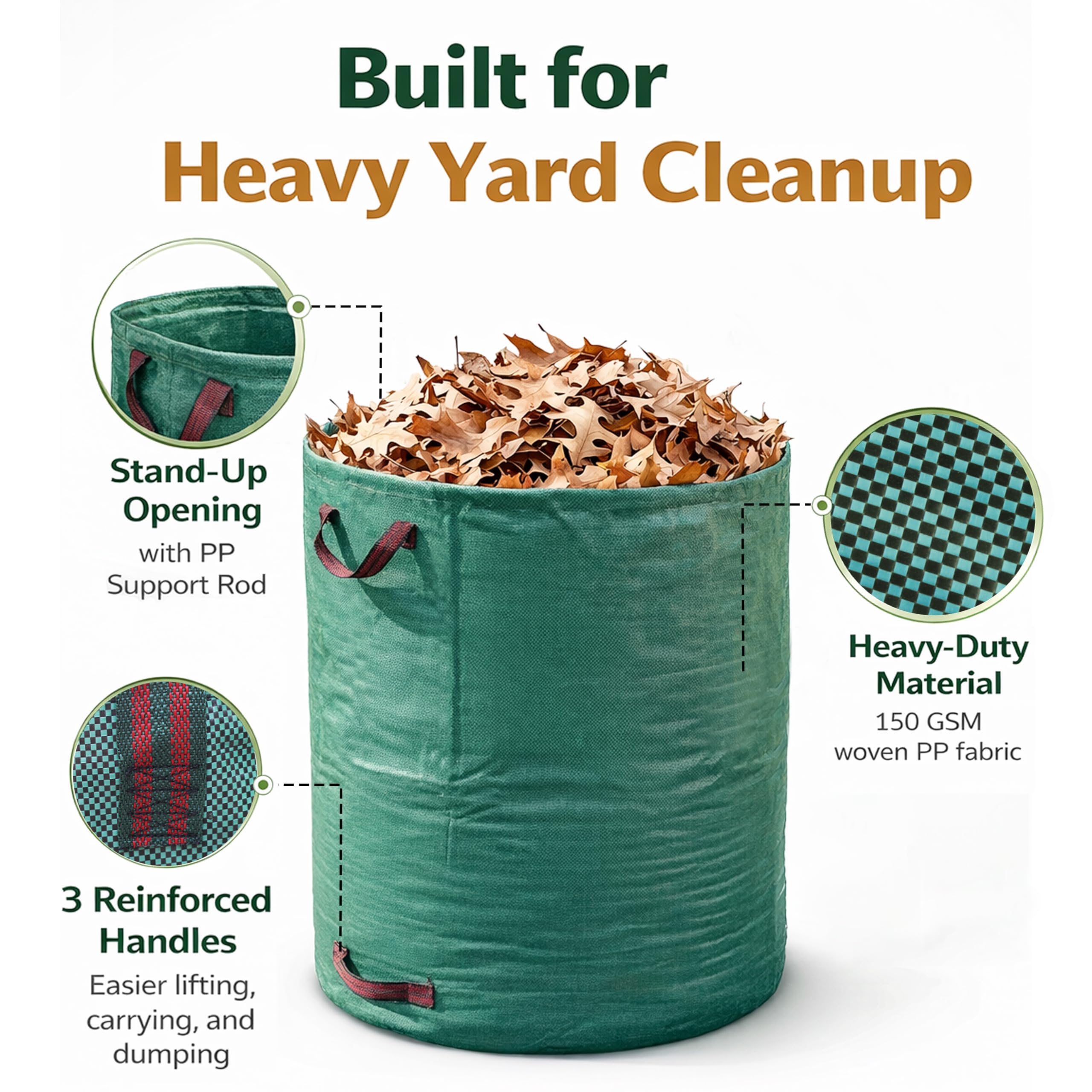 PHYEX flexible hoop holding bag open showing easier filling benefit
