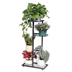 Phyluckny front view showing 4-tier corner stand and stable base for space saving
