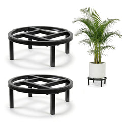 Phyluckny metal plant stand front view highlighting sturdy base and sleek look