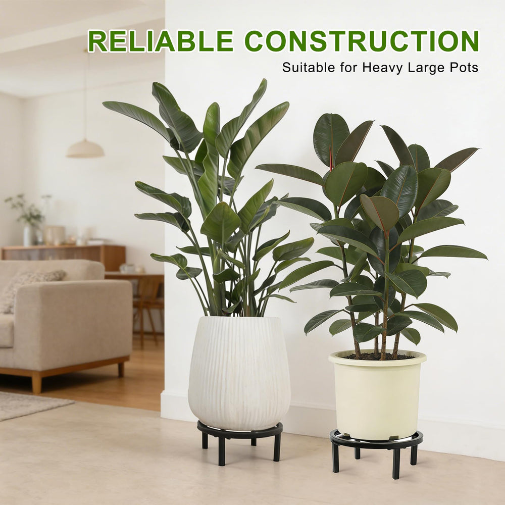 Phyluckny plant stand next to a ruler showing 11.8 inch diameter scale benefit