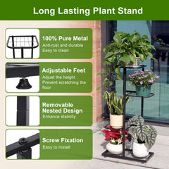 Phyluckny close-up of metal grid shelves showing durable rust-resistant finish
