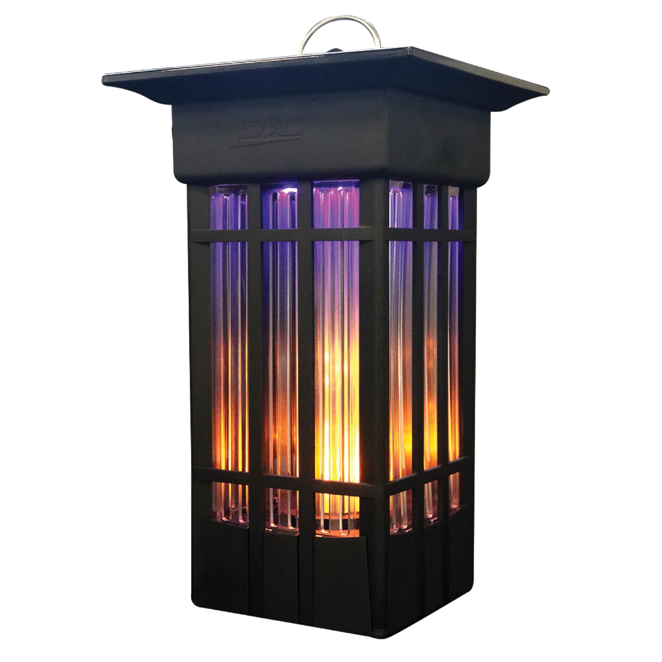PIC lantern front view showing decorative design and outdoor protection