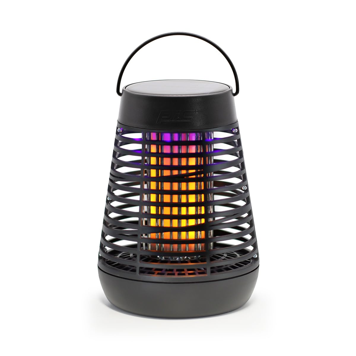 PIC portable bug zapper front view showing compact design and outdoor benefit