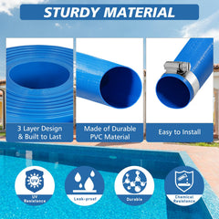 Picatu hose coiled flat for compact storage showing easy rolling and space-saving benefit