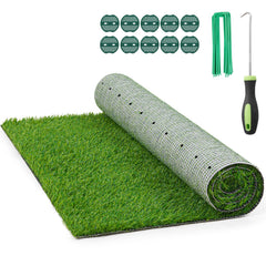 PICK FOR LIFE front view of 5x8FT turf showing lush green realism and easy installation