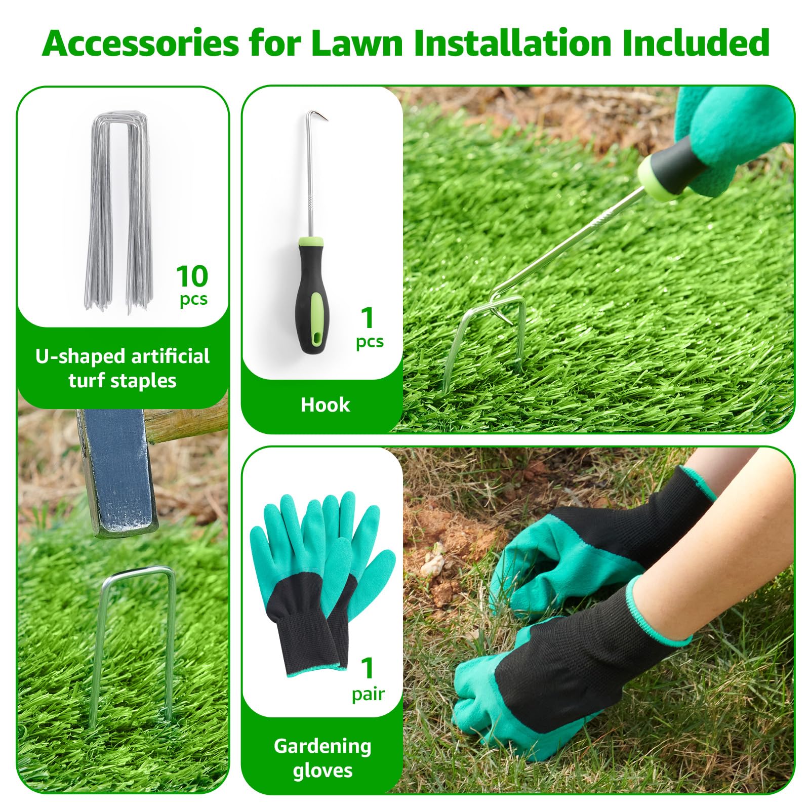 PICK FOR LIFE mat in a garden scene highlights instant lush outdoor aesthetic