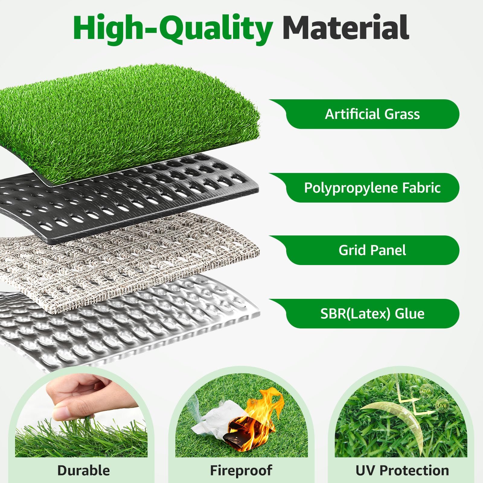 PICK FOR LIFE turf used by a dog showing pet-safe material and easy cleanup benefit