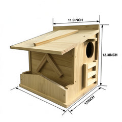 Pickei roof and 3-inch entry detail highlighting water-shedding protection