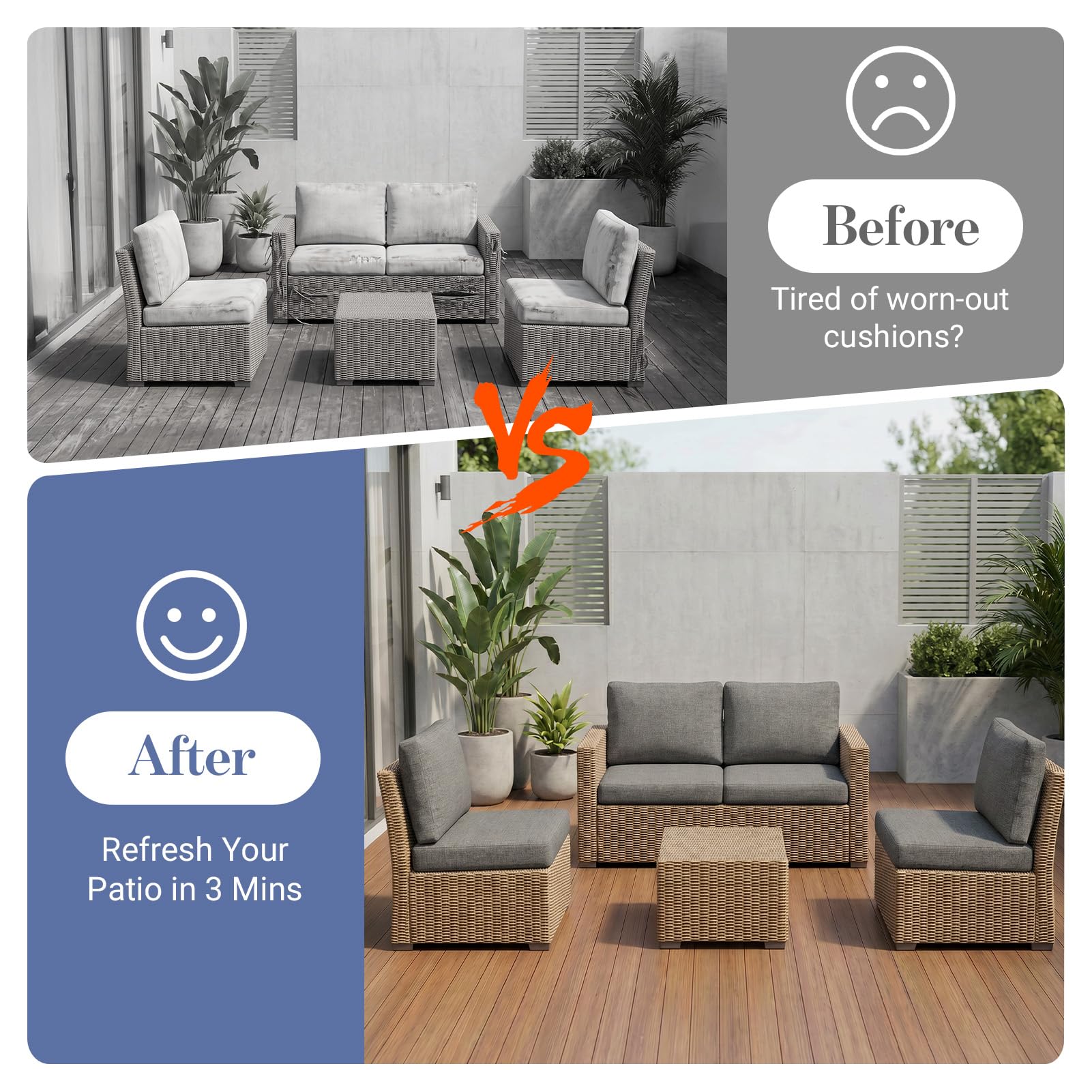 pickyNproud back cushion on chaise lounge for comfort and protection