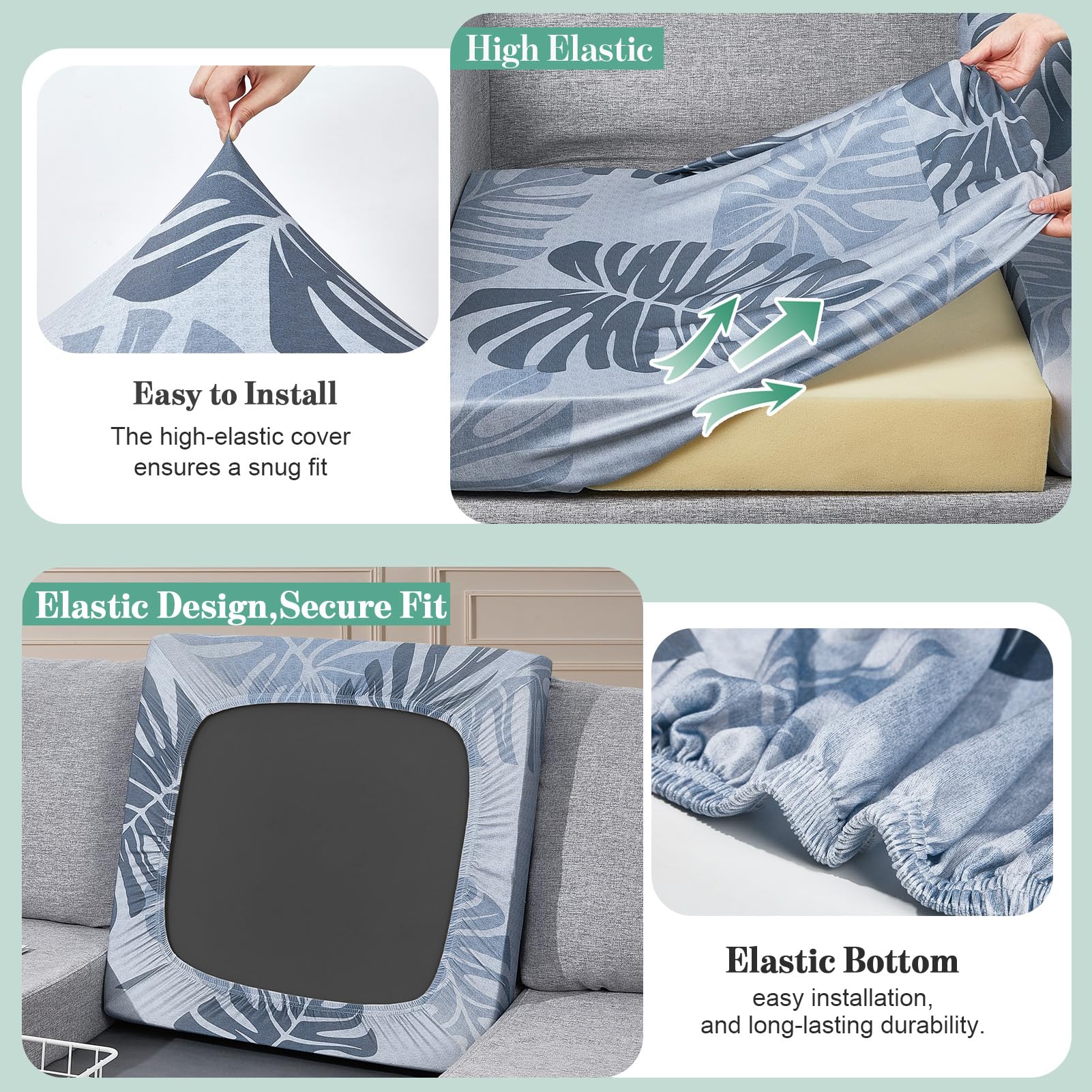pickyNproud back cushion cover detail showing snug fit and reduced slipping benefit