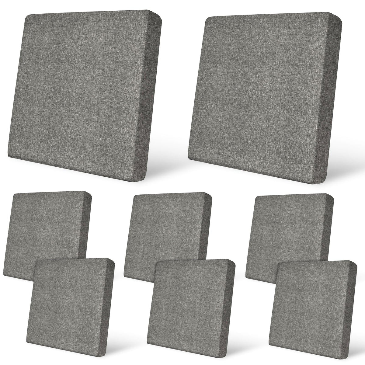 pickyNproud front view eight-piece cover set protecting patio cushions