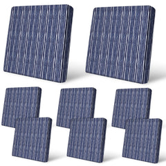 pickyNproud front view packaged set showing complete 8-piece slipcovers and benefit of coordinated seating