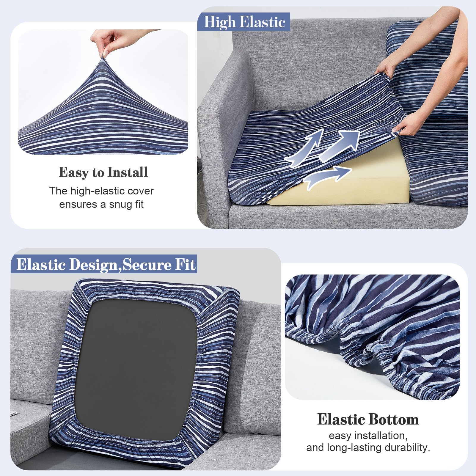pickyNproud arranged seat and back covers demonstrating uniform appearance across cushions