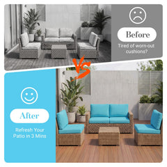 pickyNproud full patio set styled outdoors showing coordinated aesthetic benefit