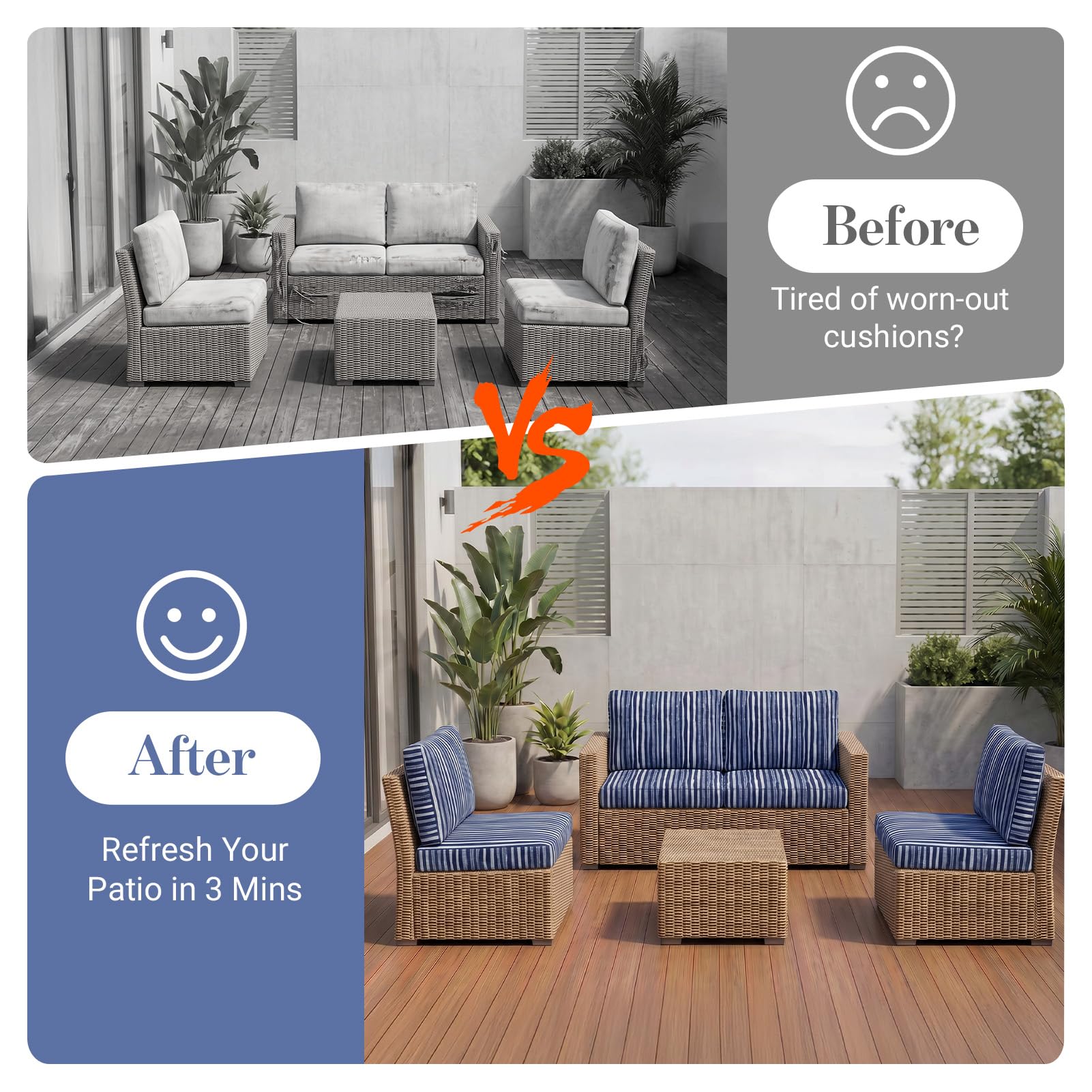 pickyNproud size comparison with ruler confirming fit for 20–27 inch cushions