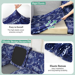 pickyNproud stretch fit demo fitting cover over a cushion easily