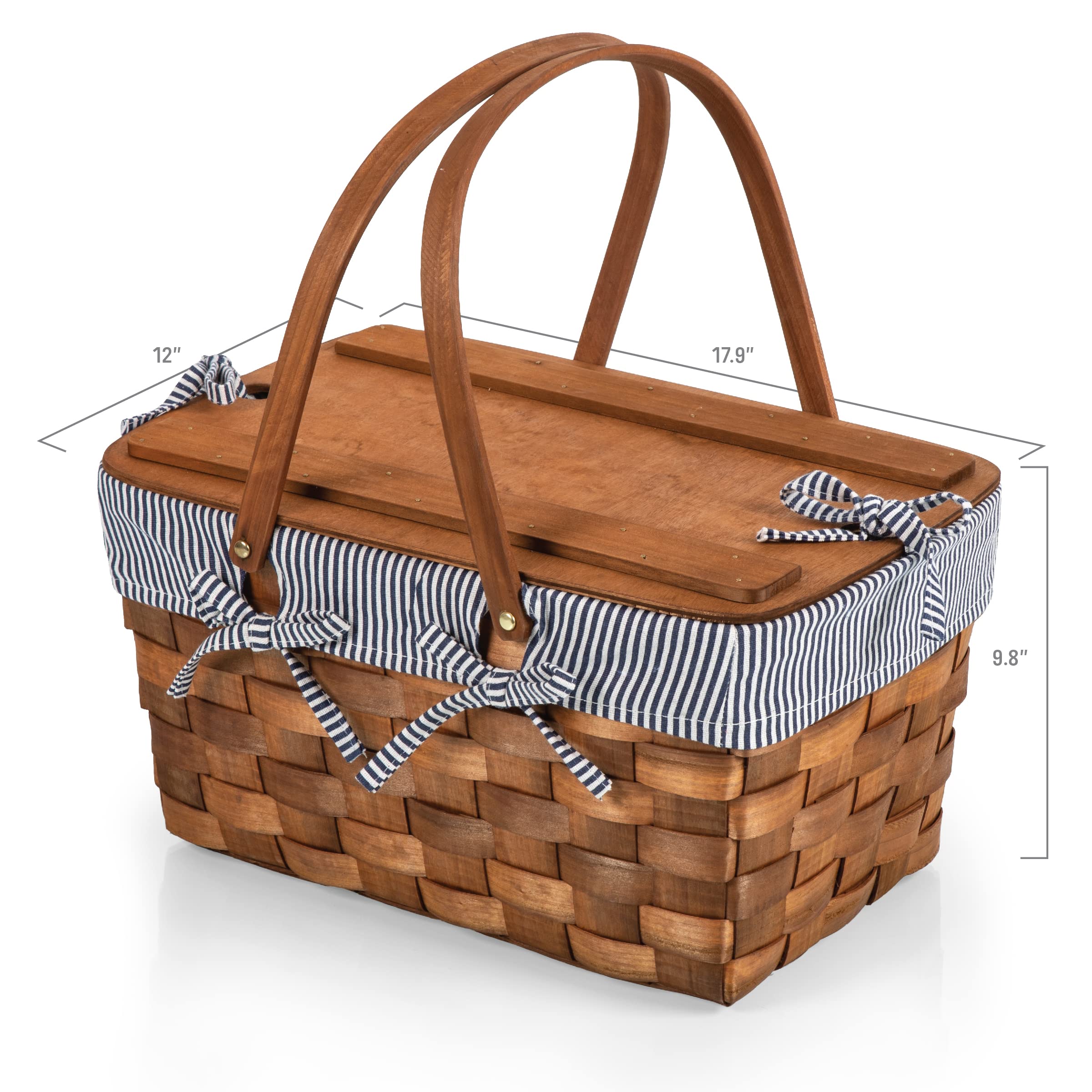 PICNIC TIME picnic basket in park setting, elevates outdoor entertaining