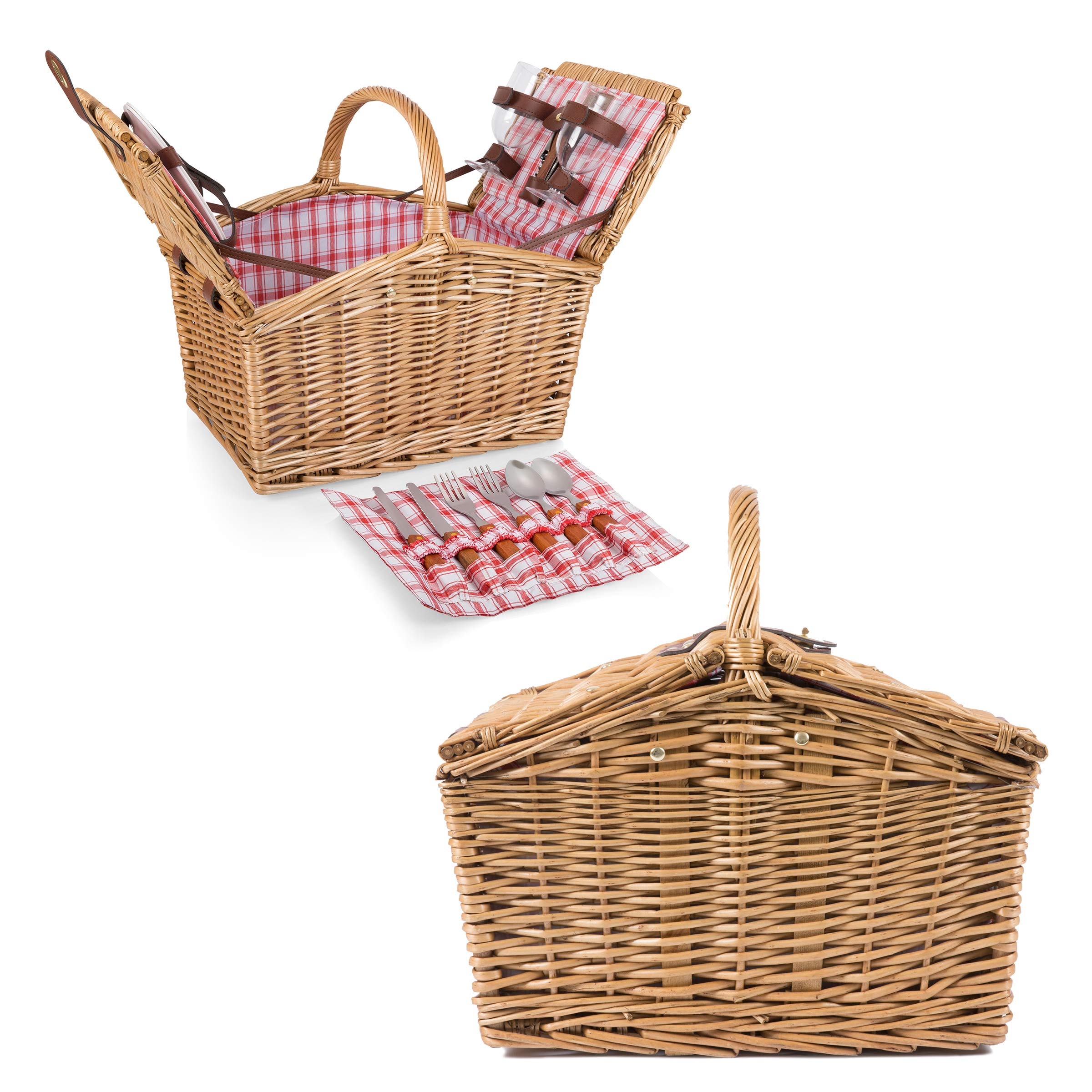PICNIC TIME detailed shot of handwoven willow highlighting sturdy construction and aesthetics