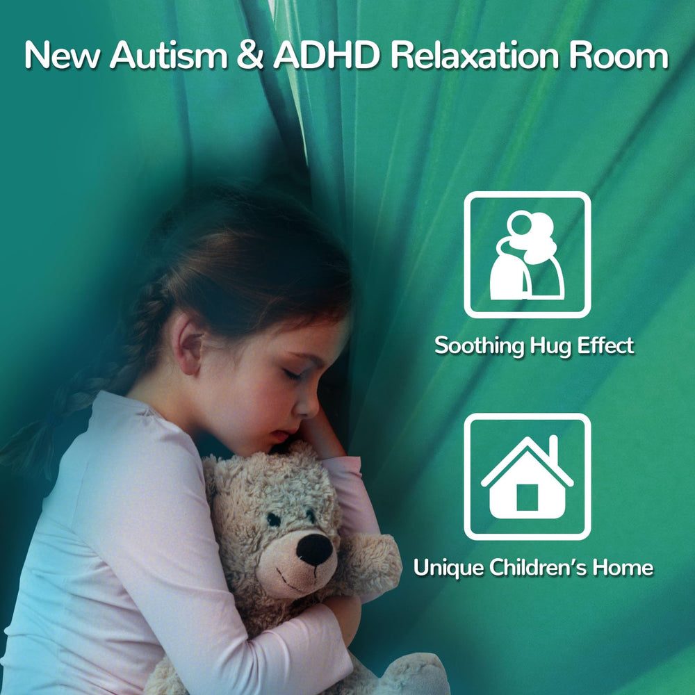 PikDos swing installed in playroom offering safe indoor calming benefit